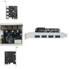 Pcie Usb30 Expansion Card With Four Ports For Desktop Computer Data Transfer