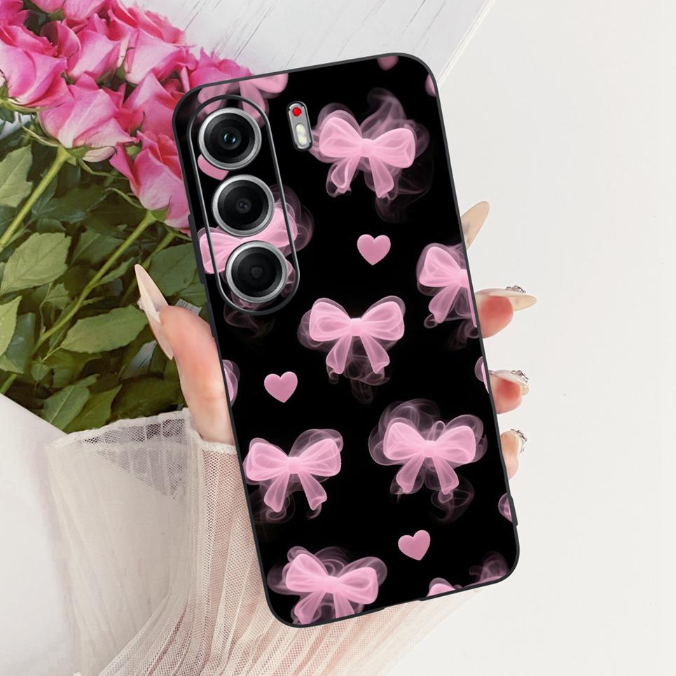 For Tecno Camon 40 Pro 4G 5G Camon40 CM5 Phone Case Colorful Butterflu Flower Women Girly Soft Silicone Casing Matte Back Cover