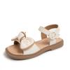 Girls Summer Beach Shoes Classic Sliders Toddler Causal Sandals Open Toe Hook-loop Fashion Children Bow-knot Flats Sandals