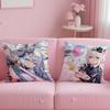 popular virtual idol Shirakami Fubuki Cushion Cover Soft  EasyWash Pillow Case  Versatile for Couch Bed Travel and Office