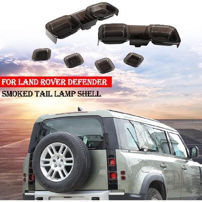 ABS Black Rear Tail Light Lens Taillight Kit Fit for Land Rover Defender 90 110 130 2020-2024 Car Exterior Taillight Protection Cover Accessories