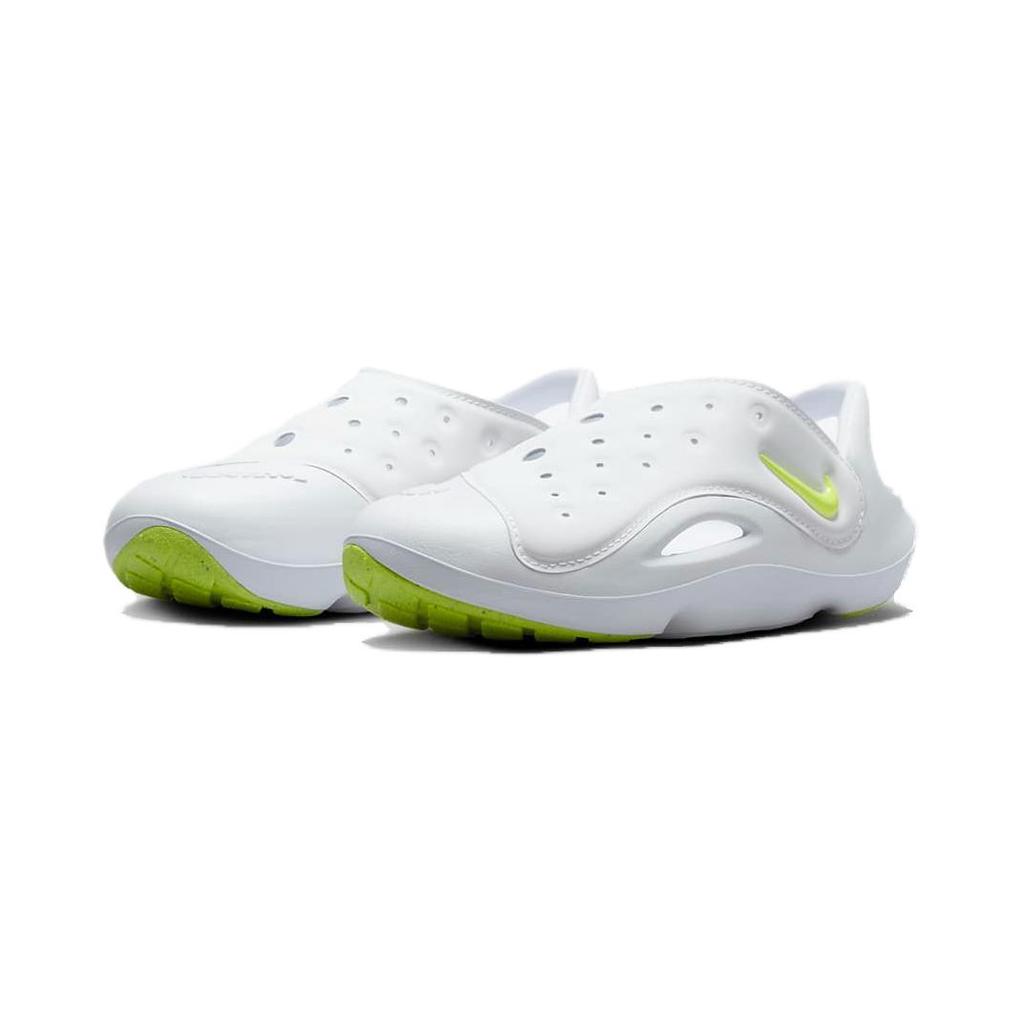 Nike Aqua Swoosh Sandal PS White Volt Kids Sneakers Grey Pure-Platinum FN0876-100