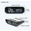 LCD GPS Speedometer X100 Odometer Altitude Gauge GPS HUD Multifunction Smart Car Head-Up Display for HUD Car Electronics Meter