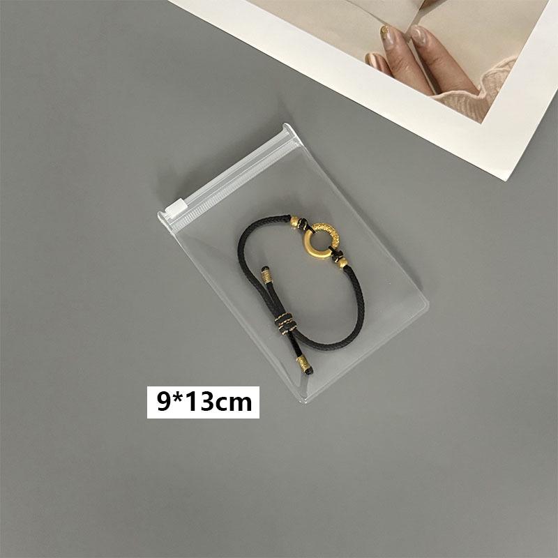 Non-yellowing, non-hardening frosted EVA zipper jewelry bags for earrings and bracelets