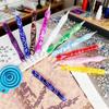 Harz Diamantmalerei Stift Set mit 6 austauschbaren Metallspitzen 6 Wachsblöcken 2 Sortierschalen und Bohrmatte für 5D Diamantmalerei Bastelbedarf