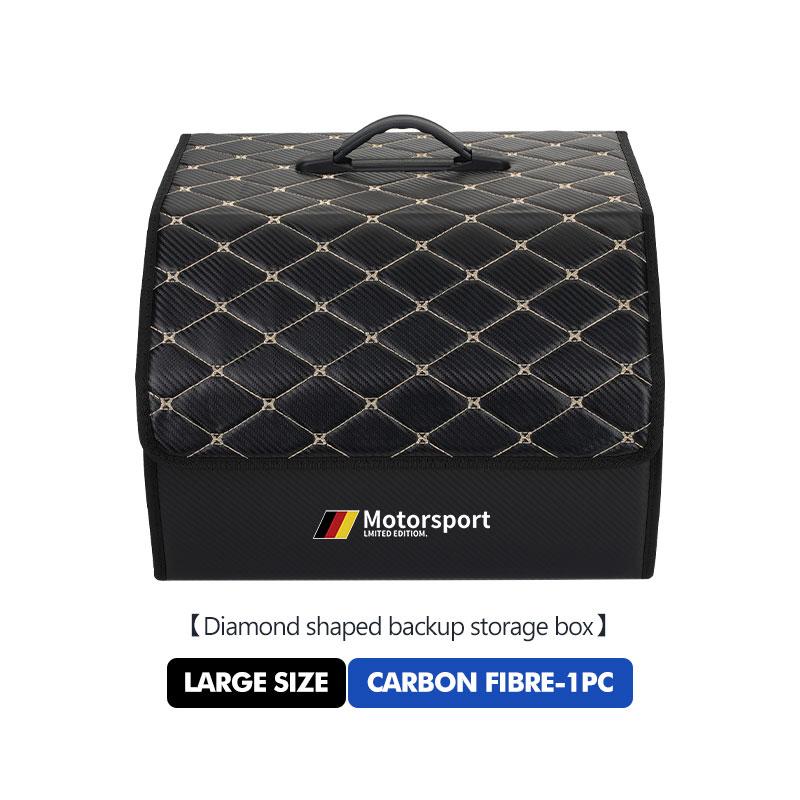 Car Diamond Leather Large Capacity Trunk Storage Box For BMW E84 E87 E90 E91 E92 E93 F10 F20 F30 F40 F15 F25 F26