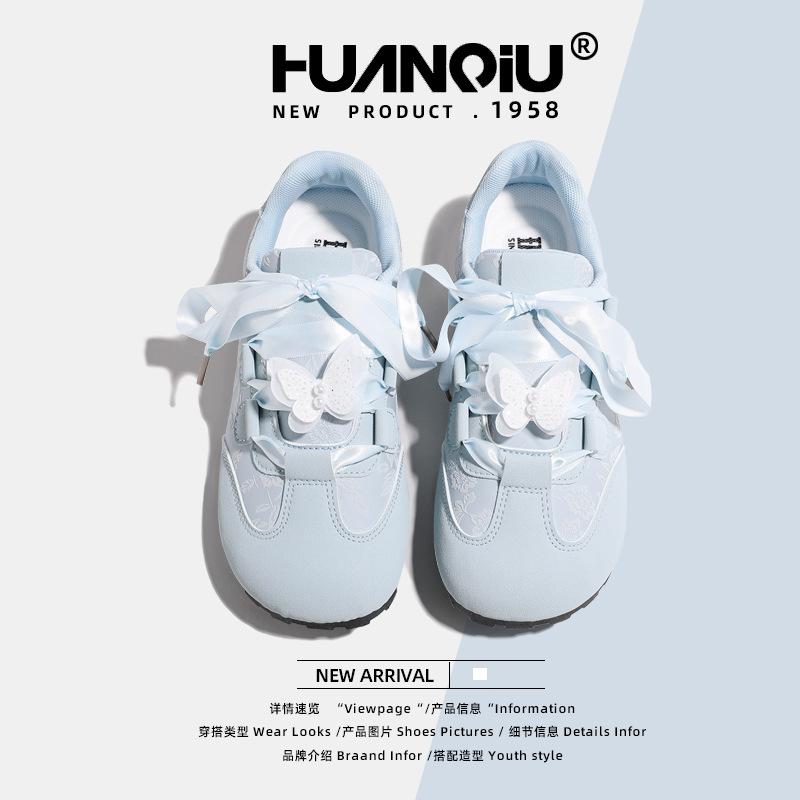 Global flat-bottomed German training shoes for women KMXFX8097 summer new versatile shoes for students low-top casual board shoes for women