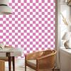 Checkerboard Wallpaper White and Purple for Living Room and Bedroom 50x1000
