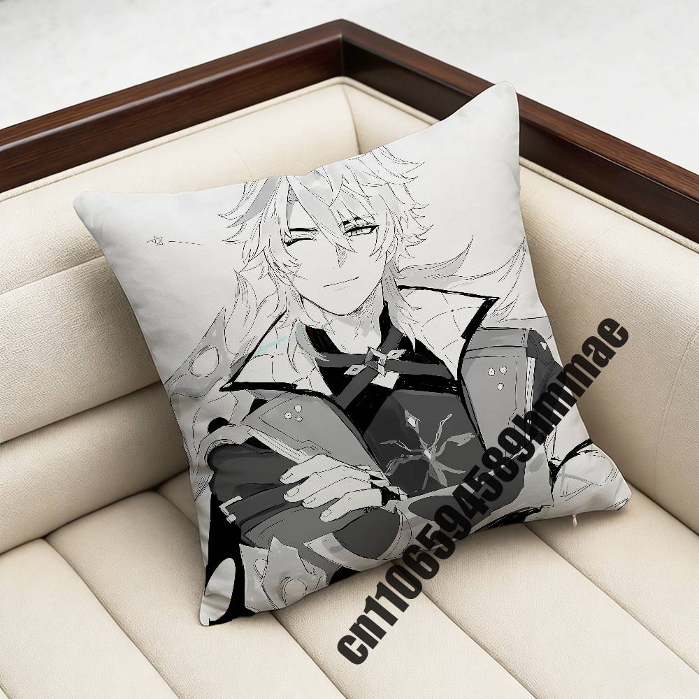 For Varka Genshin Impact Throw Pillow Case Sham 30X30Cm 45X45Cm 50X50Cm Square Office Cushion Cover