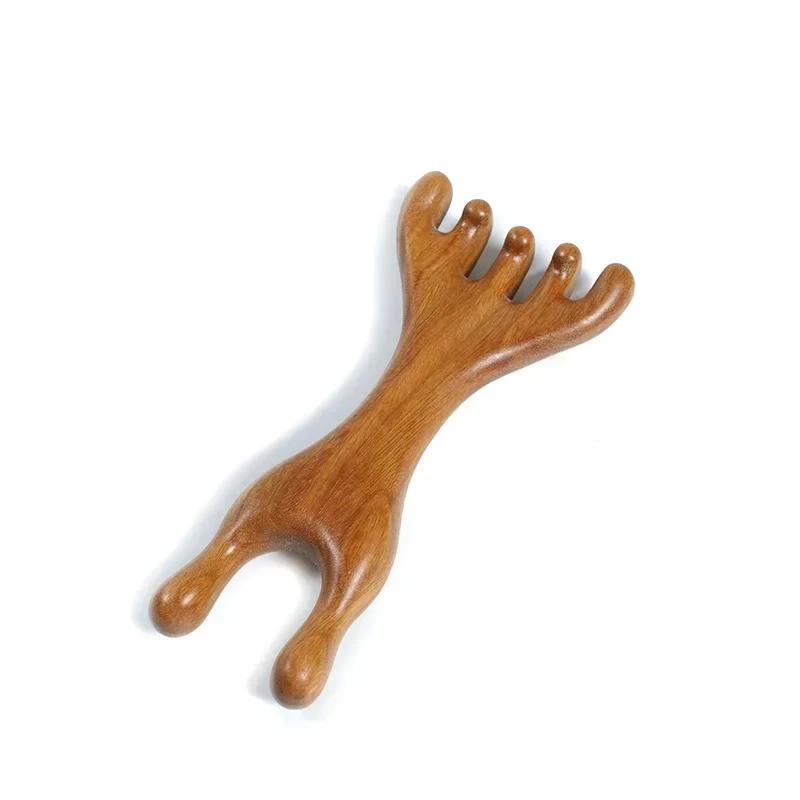 Head Meridian Massage Comb Massage Gua Sha Tools,Professional Lymphatic Drainage Tools,Wood Therapy Massage Tools for Back,Legs