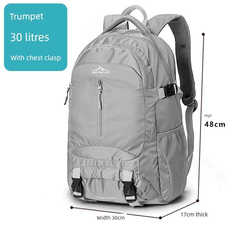 

Шье Гипин Женская Легкая Спортивная Водонепроницаемая Сумка для Путешествий на Открытом Воздухе Silver Gray [small size]]