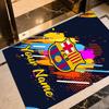 Barcelona Club Customize Text Floor Rug Office Rug Perfect for Entryway Study room Dormitory Decorate room Anti-slip Rug Decorate Offices