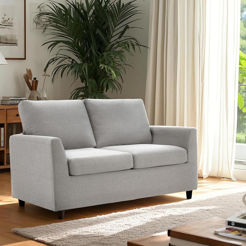 2 Seater Sofa with Removable Sofa Covers Double Seat Small Sofa Two Seater Couch Modern Living Room
