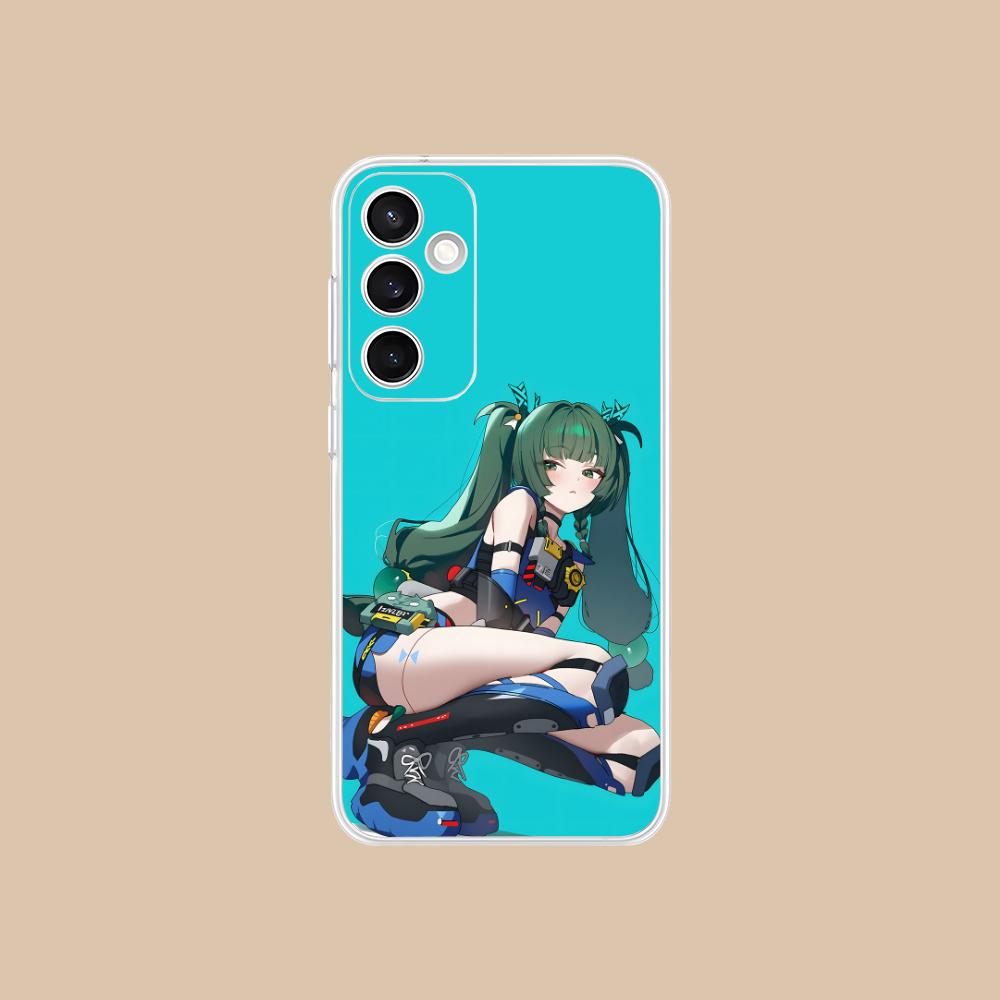 Zenless Zone Zero QingYi Phone Case for Samsung Galaxy S25 S24 S23 S22 S21Plus FE Ultra Clear Colorful Cover Pretty Cellphones