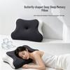 Butterfly Memory Foam Neck Pillow - Adult Model for Cervical Support and Hotel Comfort