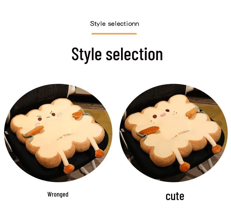 Cute Toast Bread Slice Plush Pillow Cushion for Cats/Decor