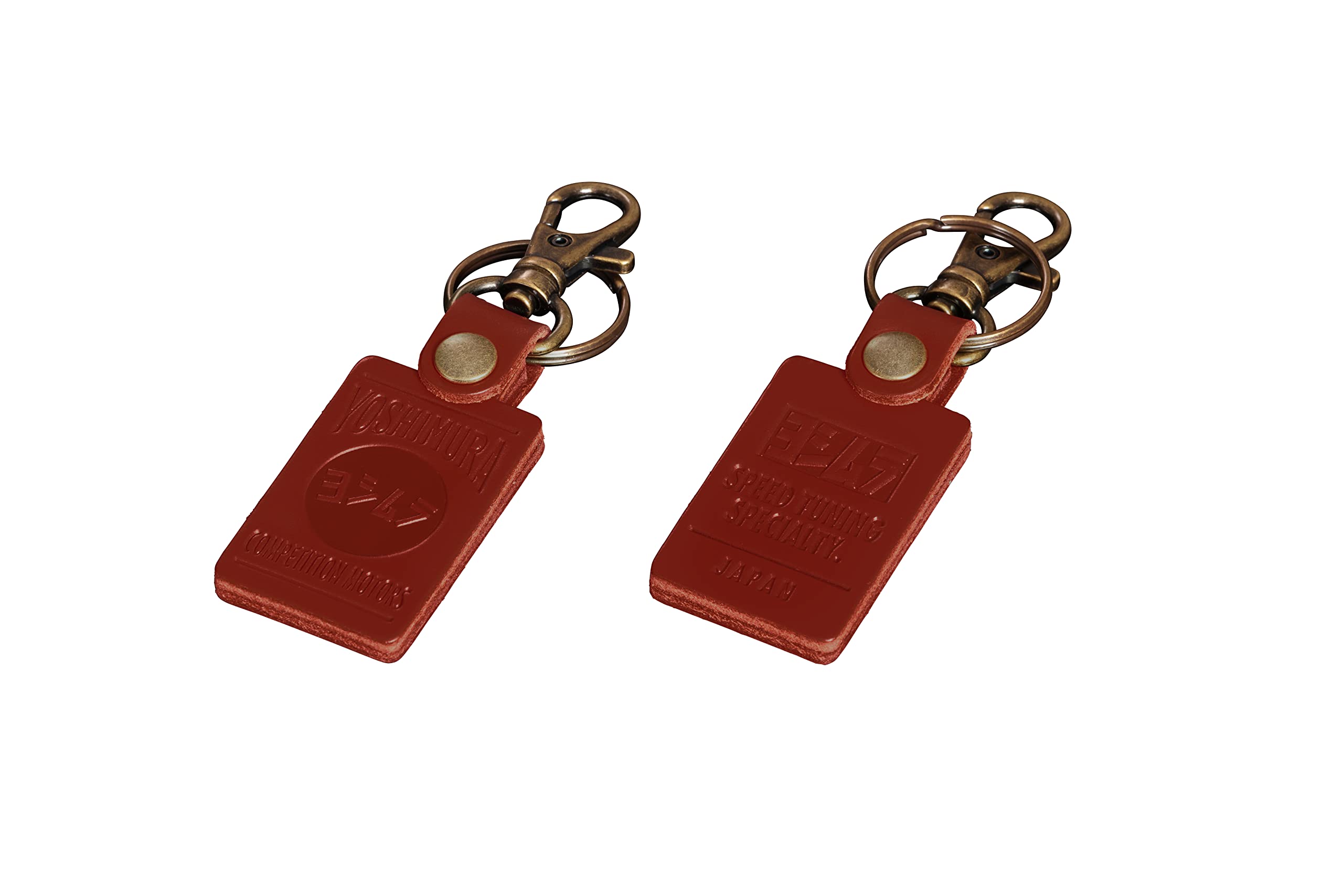 

YOSHIMURA Key Chain Leather Keychain (COMPETITION MOTORS) Red 903-223-5100 small size красный