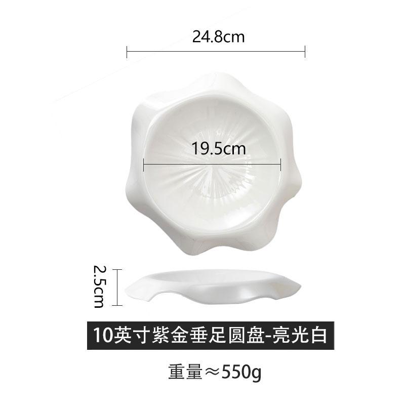 

Irregular Ceramic Dining Plate Western Steak Plates Pasta Dish Dessert Bowl Sashimi Plates Sushi Plate Dim Sum Dish Fruit Bowl