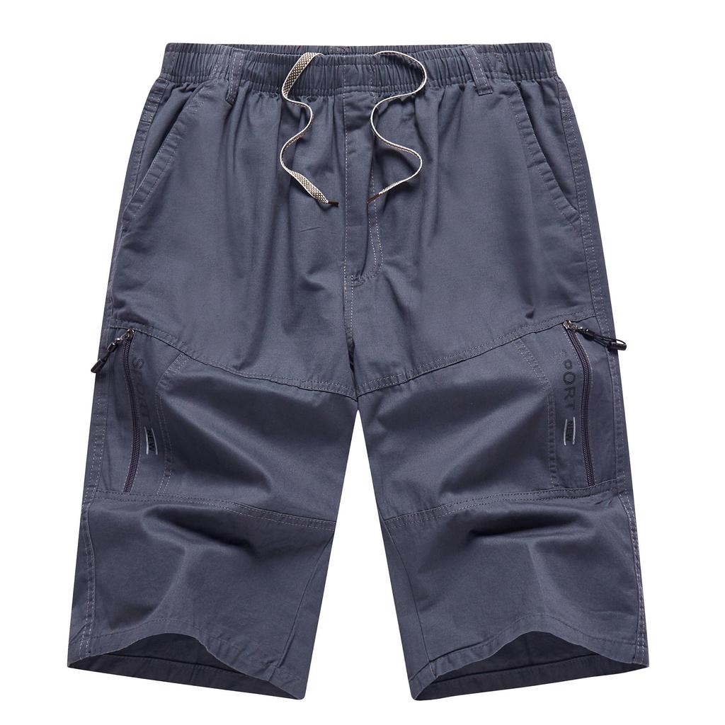 Pantaloncini in Cotone Taglie Forti da Uomo - Traspiranti, Casual da Lavoro