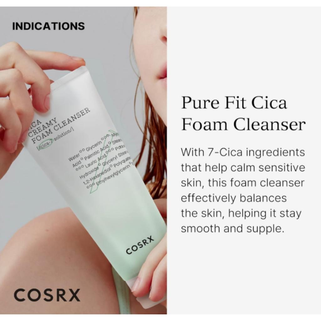 [COSRX] Pure Fit Cica Creamy Foam Cleanser 150ml