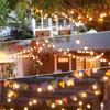 Outdoor String Lights, G40 Global LED Garden Lights,10LED/20LED Edison Vintage Bulbs To Connect To Patio Porch Bistro Outdoor De