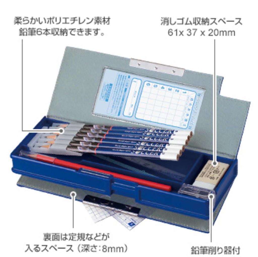 Raymay Fujii Pencil Case with Synthetic FB101P Double-Open Sharpener, Leather, Pink,