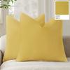 Decorative Linen Pillow Covers Natural Boho Farmhouse Neutral Christmas Couch Throw Pillows for Bed Pack of 2 Accent Pillowcase