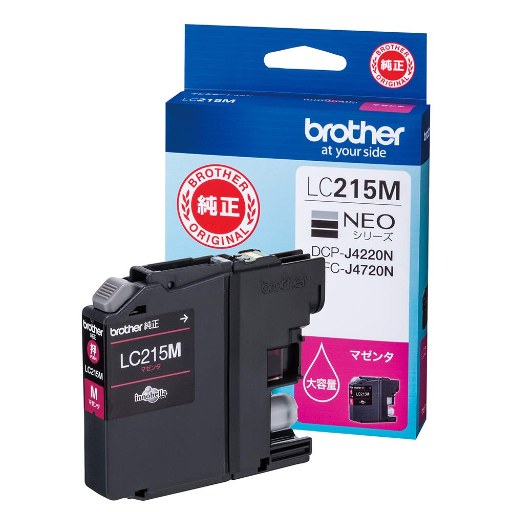 

Чорнильний картридж пурпуровий LC215M Сумісна модель [оригінал Brother] (велика ємність) номери MFC-J5720CDW, MFC-J5620CDW, DCP-J4225N, MFC-J4725N та ін.