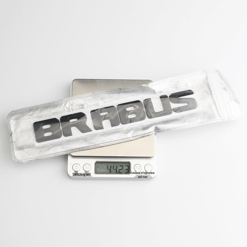 Mercedes-Benz BRABUS Metal Car Stickers: Rear Emblem & Decorative Body Stickers