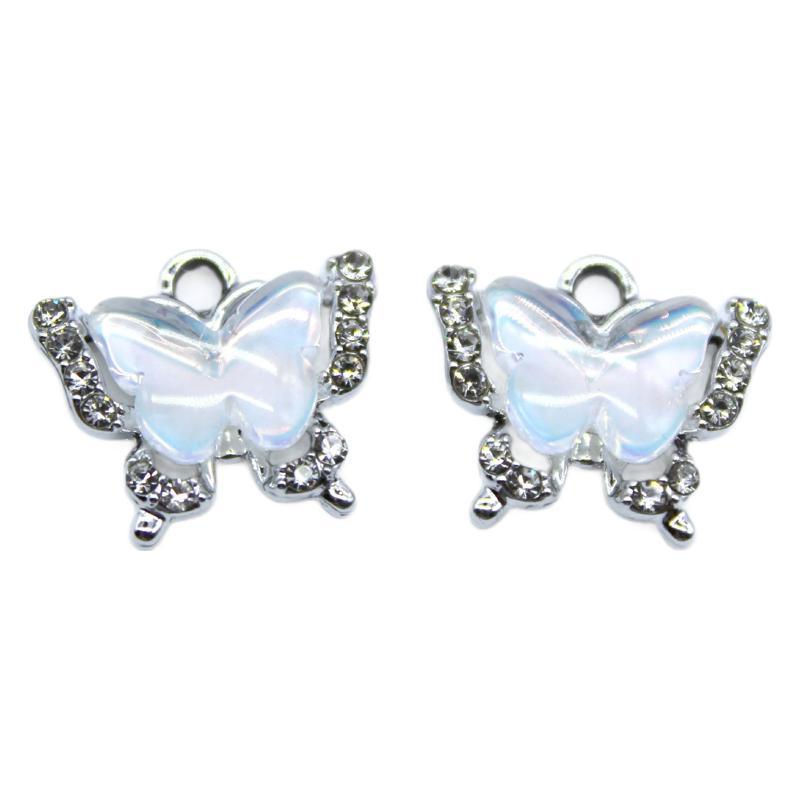 Three-Dimensional Colorful Butterfly Pendant for DIY Jewelry: Charms & Accessories for Bracelets and Earrings