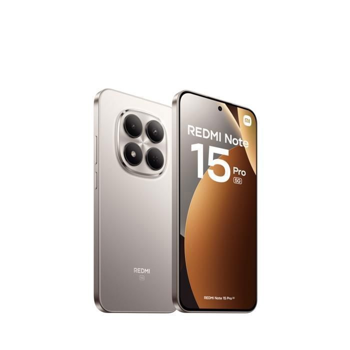 Smartphone - XIAOMI - REDMI Note 15 Pro 5G - 8Go/256Go - Version européenne - non Chargeur - Neuf - EM