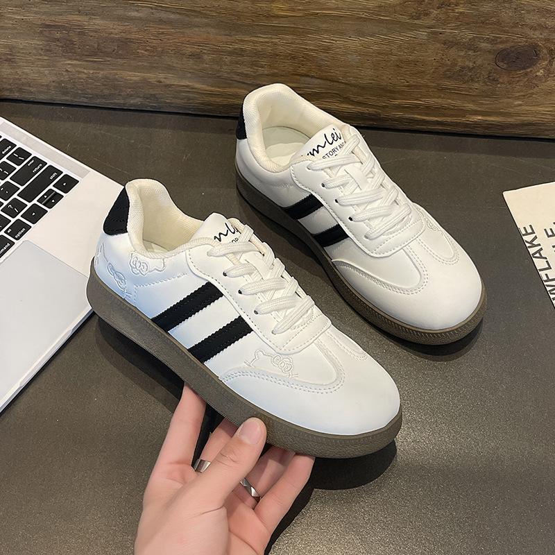 Shoes Women 2025 Spring New Fashion Kitten Design Casual Women's Shoes Student Campus Little White Shoes