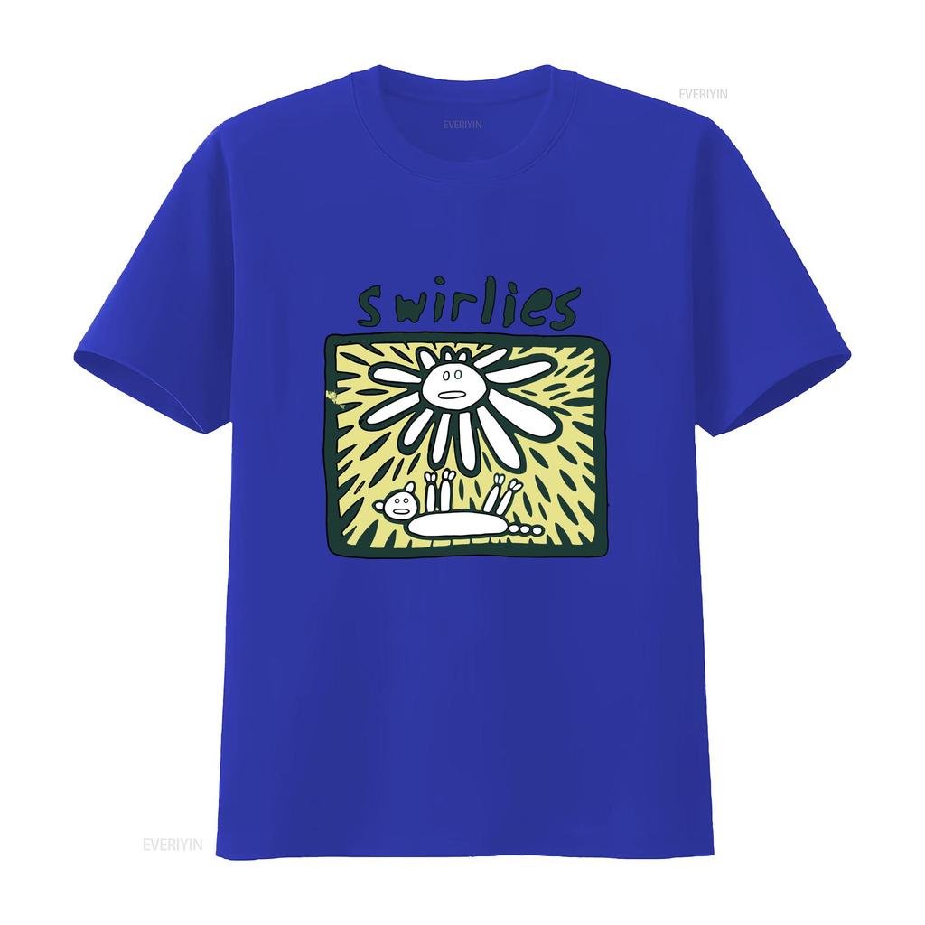Swirlies Band T Shirt for Fans Cool Cartoon Print All Size S 4XL vintage Washed streetwear Breathable fashion Stretched