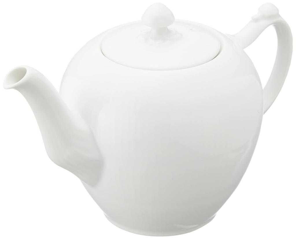 [Officially Imported] Royal Copenhagen White Fluted Teapot 700ml, Wedding Gift, Product Number 1017386