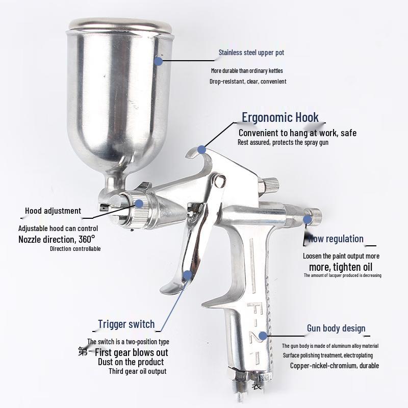 Hanlu F2 Small Area Pneumatic Spray Gun