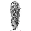 Waterdichte tattoo stickers voor de hele arm: Jezus, Maagd Maria, Kroon, Leeuw-ontwerp