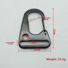 New Stainless Steel Eagle Mouth Replacement Black/Silver 20/25/35mm Belt Carabiner Strap Buckle Outdoor Tool