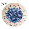 Fruit Vegetable Grater Ceramic Garlic Plate, Print Ginger Cheese Manual Grinder, Vegetables Multi-function Kitchen Mincer Dish for Onion, Lemon,