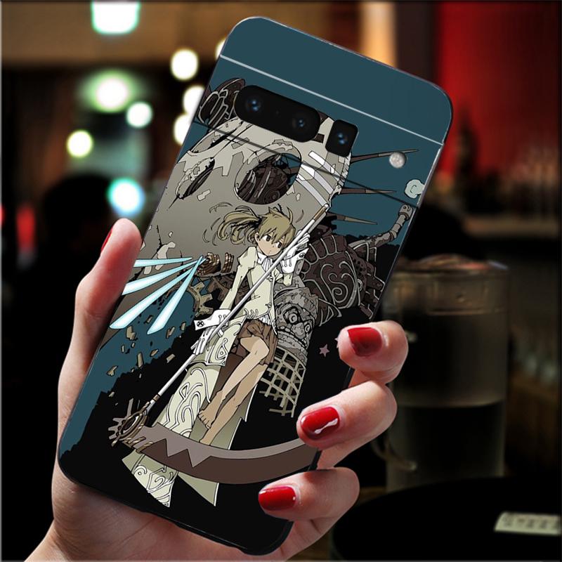 For Google Pixel 10 9 Pro XL Silicone Phone Soft Case For Google Pixel 9A 8A 7A 6A 5 Soul Eater Crona Cover Shell