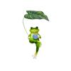 Creative Frog Figurine with Umbrella & Coffee Cup - Ideal for Office, Garden, or Courtyard Decor
