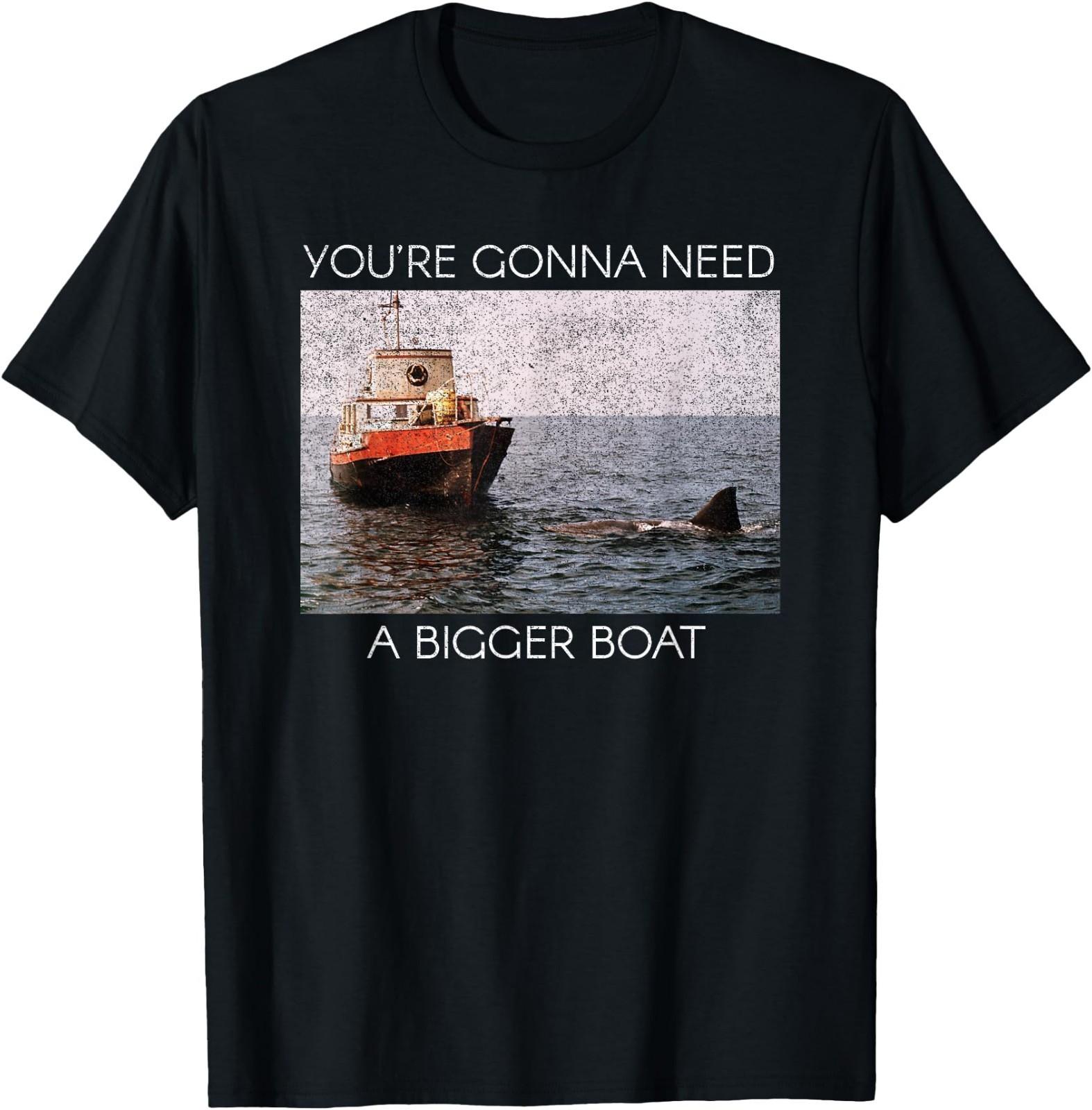 Jaws Screen Grab You re Gonna Need A Bigger Boat 100% Cotton T-shirt Mens Tees Top S