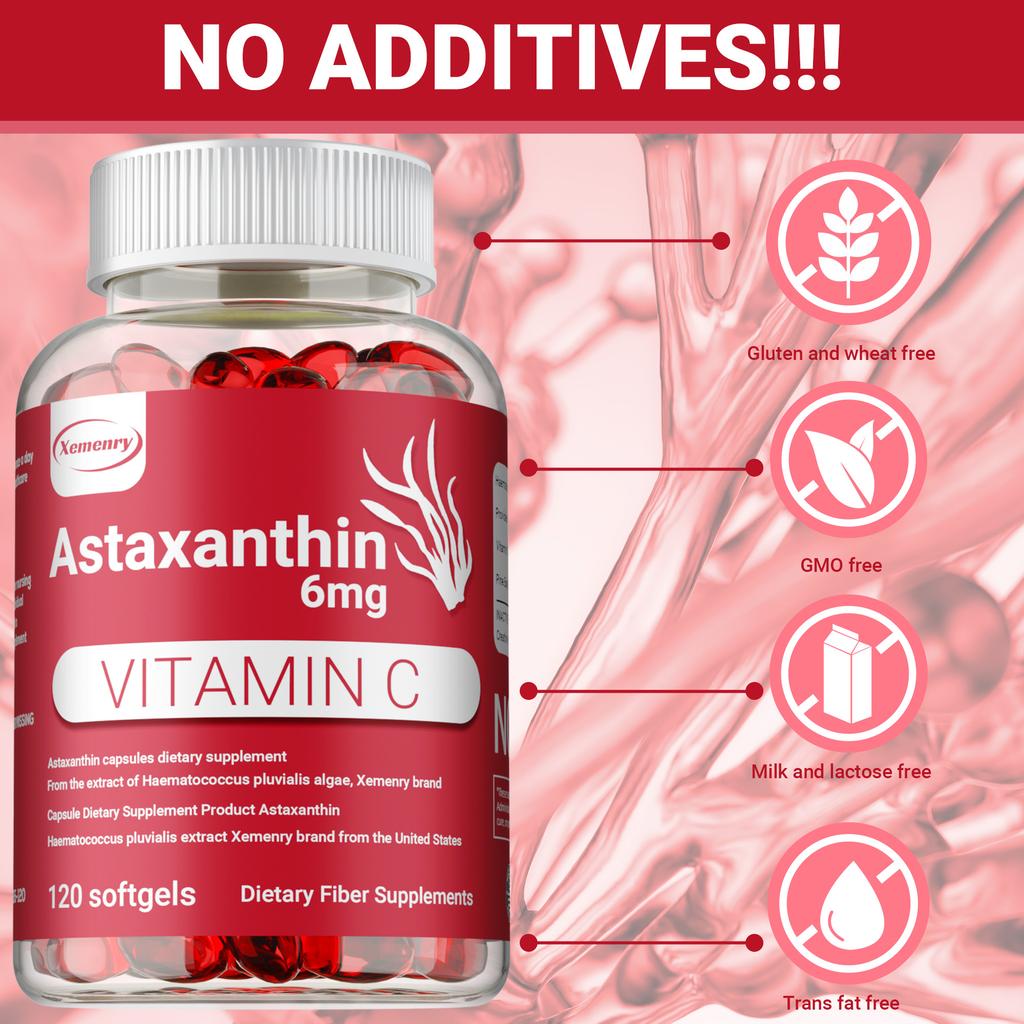 Astaksantyna 6 mg – silny przeciwutleniacz Haematoccus Pluvialis, zdrowie serca