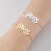French Old English Letter Stainless Steel Unisex Pendant Bracelet