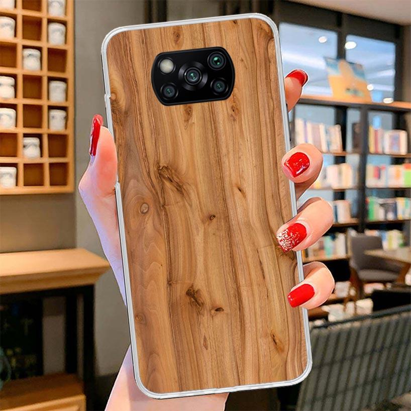 

Wood Wooden Pattern Cover Phone Case For Xiaomi Poco F7 Ultra X7 X6 X5 Pro M7 Redmi 15C 15 13C 13 12C 12 10C 10 9A 9C 9T 9 Shell Xiaomi Poco F7 Pro