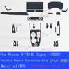 Repair Sticker For NISSAN X-TRAIL Rogue () Car Interior Center Console Transparent TPU Protective Film Anti-scratch