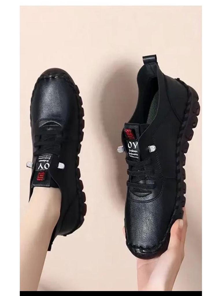 Autumn Oxford Soft Sole Women's Casual Dance Shoes for Middle-Aged and Elderly