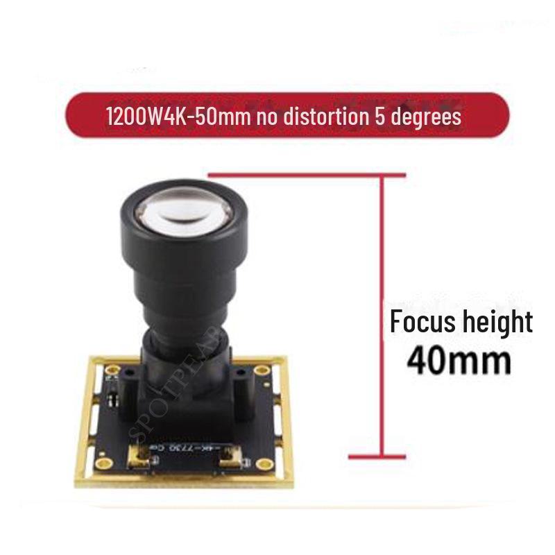 Cameră industrială USB de 1200 W cu senzor IMX377: Unghi larg, fără distorsiuni, compatibil cu Android, Raspberry Pi și Linux. Nu este nevoie de șofer.