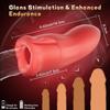 Male Masturbator–Penis Trainer Vibrator with 9 Vibration & 3 Suction, App Penis Pump Blowjob Stroker for Endurance Training, Adult Sex Toy