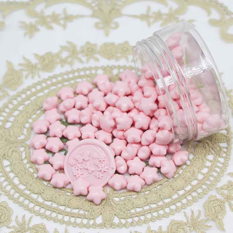 

1000g Macaroon Color Star Fire Paint Wax Grain Cute Aesthetic Seal Melting Wax Material