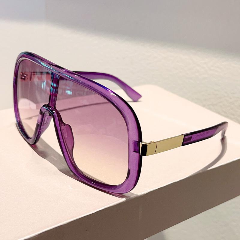 Oversized Goggle Women New in Fashion Multi-color Windproof Shades Trendy Luxury Brand Design Outdoor Casual Sun Glasses